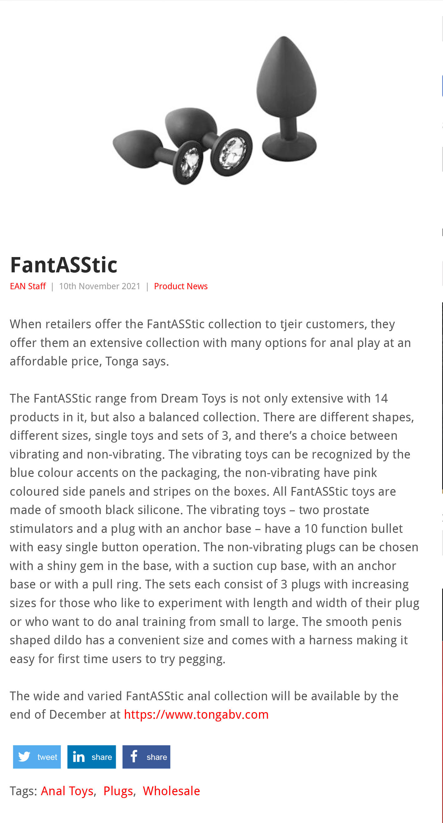 2021-11 EAN Online - Dream Toys FantASStic